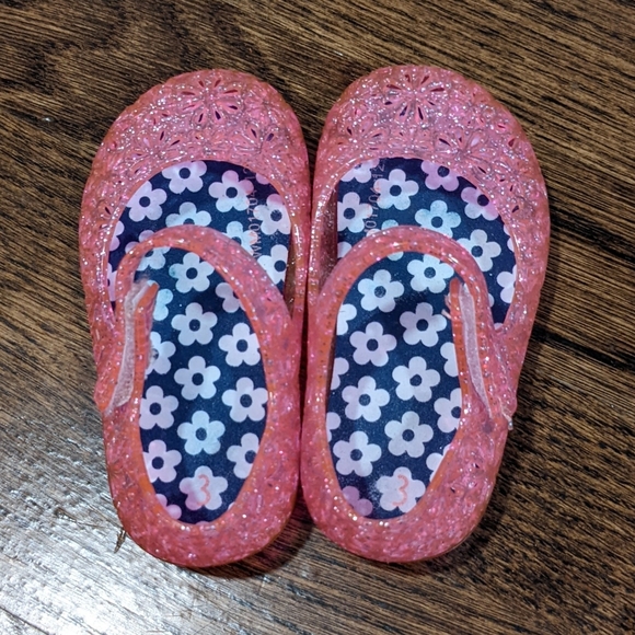Pink Sparkle Jellies/Sandals for Babies - Size 3 - Picture 2 of 4